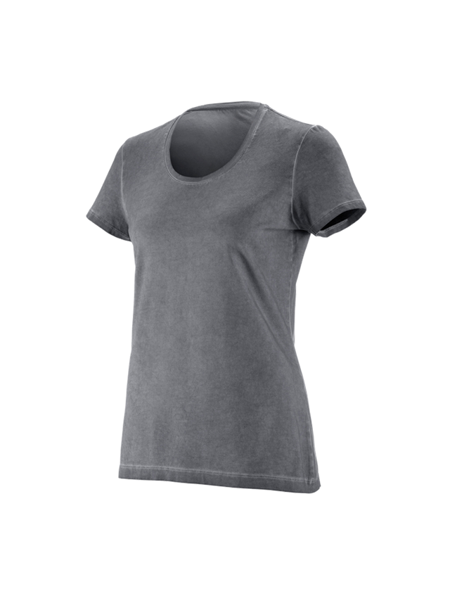 Maglie | Pullover | Bluse: e.s. t-shirt vintage cotton stretch, donna + cemento vintage