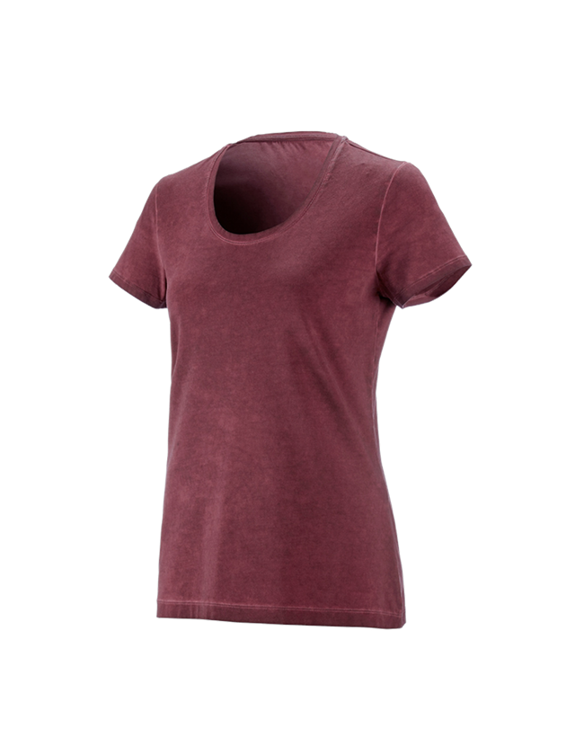 Maglie | Pullover | Bluse: e.s. t-shirt vintage cotton stretch, donna + rubino vintage 1