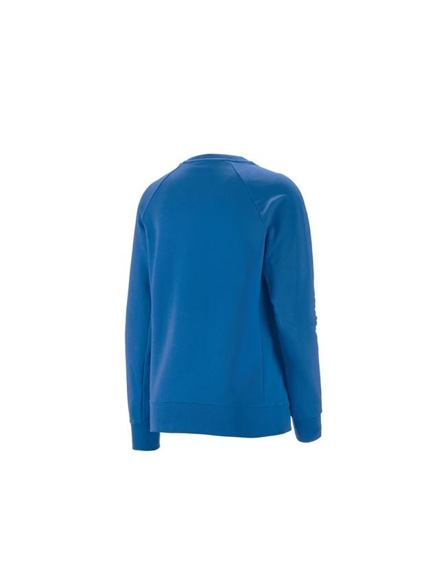 Maglie | Pullover | Bluse: e.s. felpa cotton stretch, donna + blu genziana 1