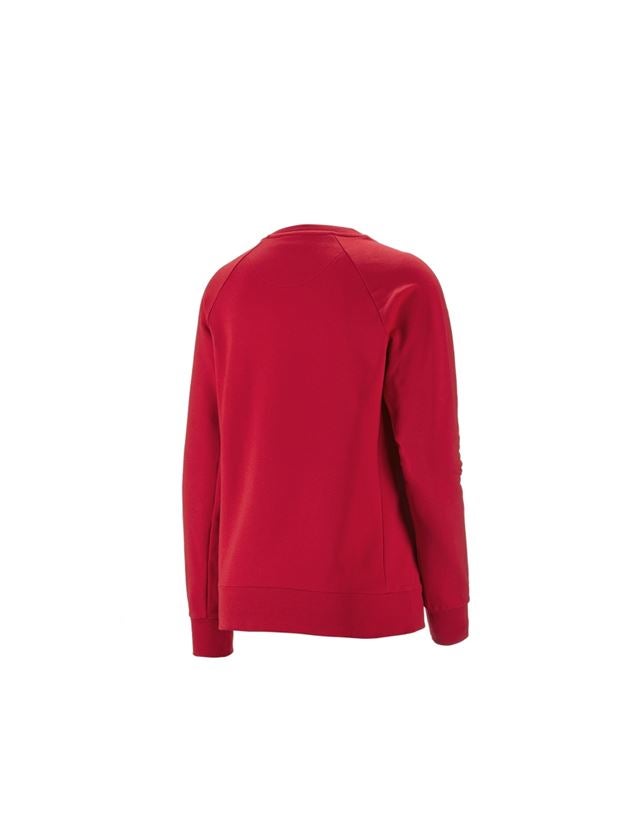 Maglie | Pullover | Bluse: e.s. felpa cotton stretch, donna + rosso fuoco 1