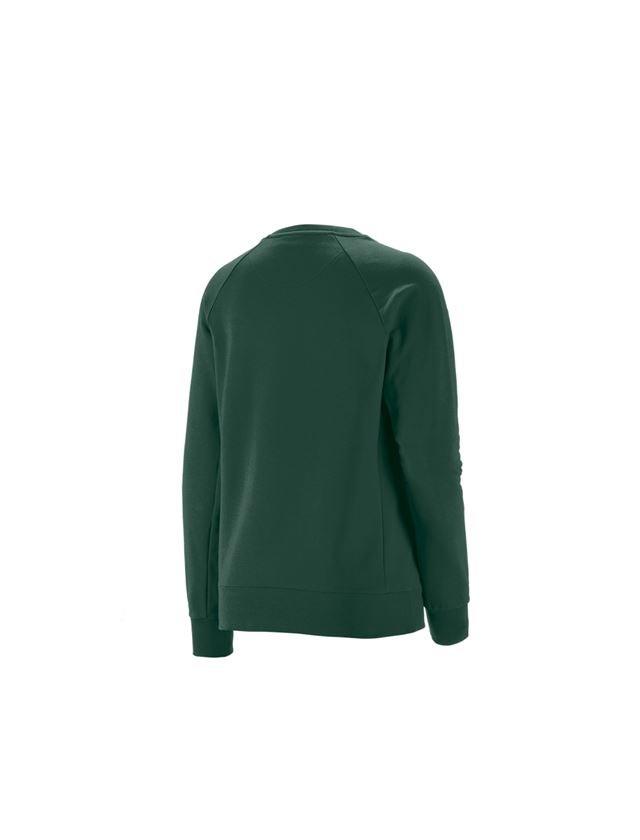 Maglie | Pullover | Bluse: e.s. felpa cotton stretch, donna + verde 1