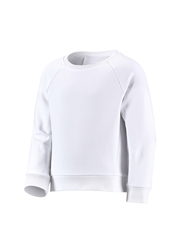 Maglie | Pullover | T-Shirt: e.s. felpa cotton stretch, bambino + bianco