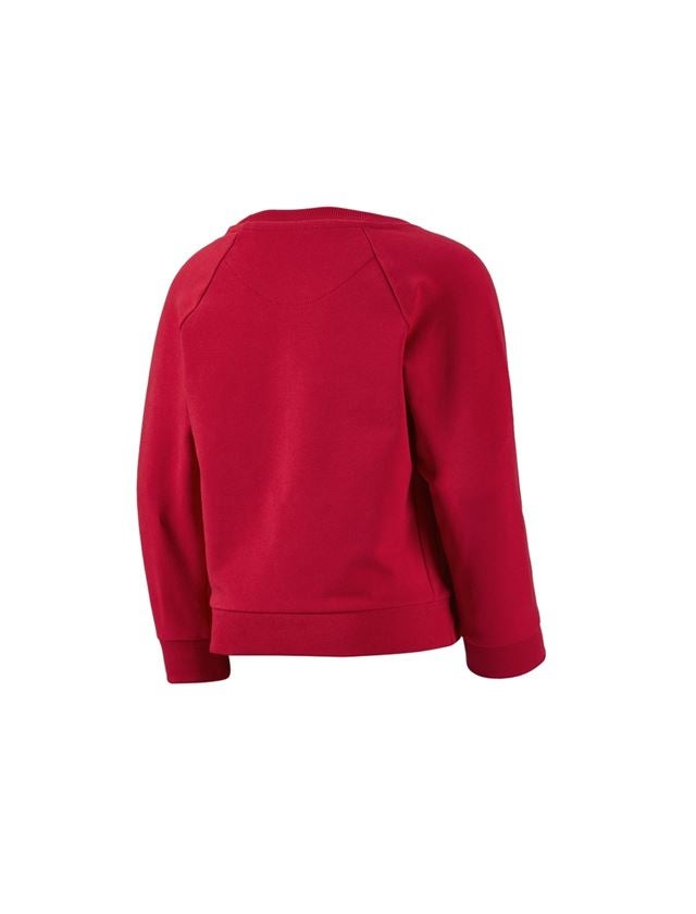 Maglie | Pullover | T-Shirt: e.s. felpa cotton stretch, bambino + rosso fuoco 1