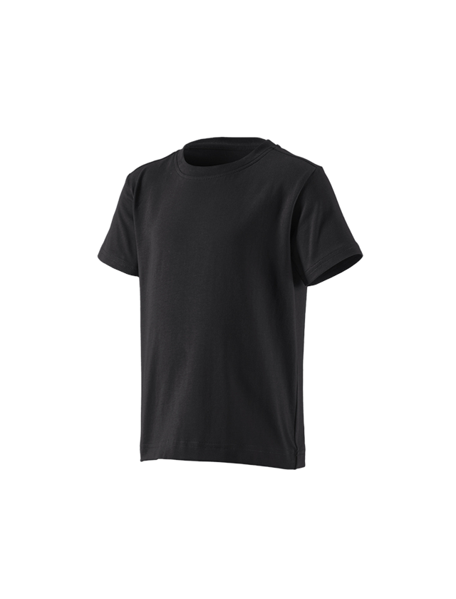 Temi: e.s. t-shirt cotton stretch, bambino + nero 1