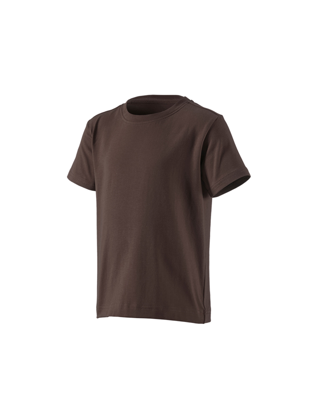 Maglie | Pullover | T-Shirt: e.s. t-shirt cotton stretch, bambino + castagna 1