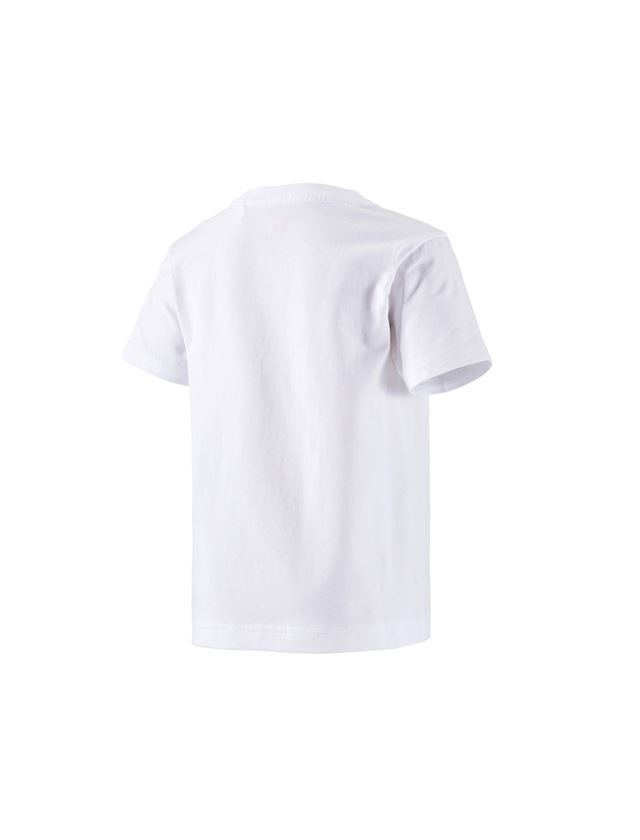 Maglie | Pullover | T-Shirt: e.s. t-shirt cotton stretch, bambino + bianco 1