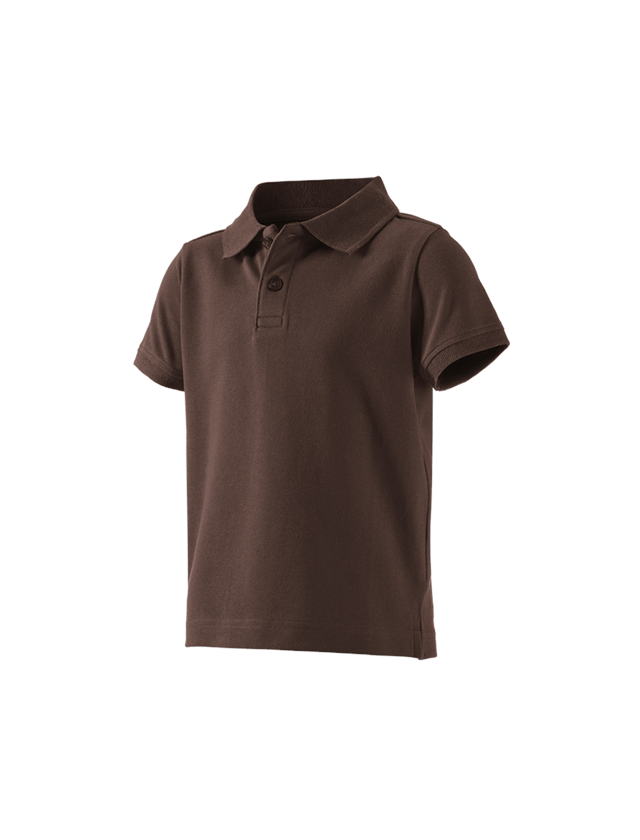 Maglie | Pullover | T-Shirt: e.s. polo cotton stretch, bambino + castagna 1