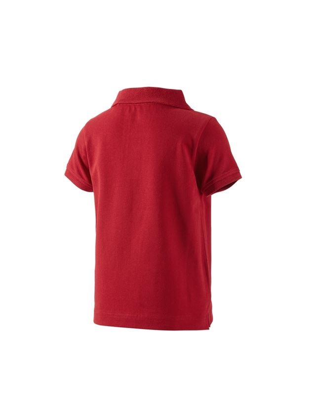 Maglie | Pullover | T-Shirt: e.s. polo cotton stretch, bambino + rosso fuoco 1