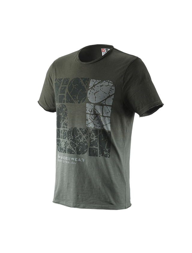 Temi: e.s. t-shirt denim workwear + verde mimetico vintage
