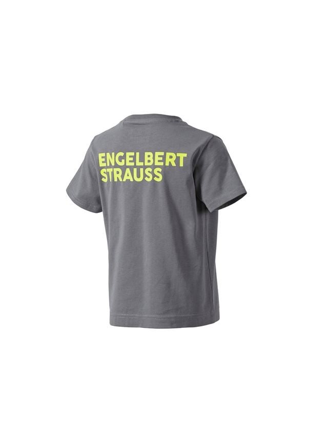 Maglie | Pullover | T-Shirt: T-shirt e.s.trail, bambino + grigio basalto/giallo acido 1
