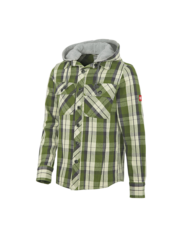 Maglie | Pullover | Camicie: Camicia con cappuccio e.s.roughtough + bosco/titanio/naturale 2