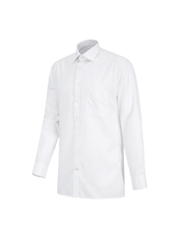 Maglie | Pullover | Camicie: Camicia Business e.s.comfort, a manica lunga + bianco 2
