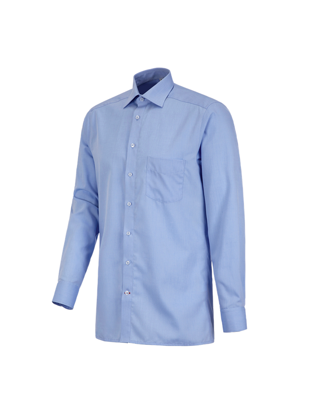 Maglie | Pullover | Camicie: Camicia Business e.s.comfort, a manica lunga + blu chiaro melange 2