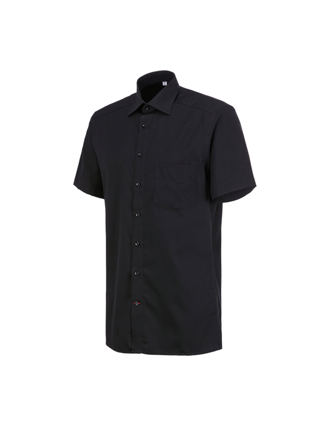 Maglie | Pullover | Camicie: Camicia Business e.s.comfort, a manica corta + nero