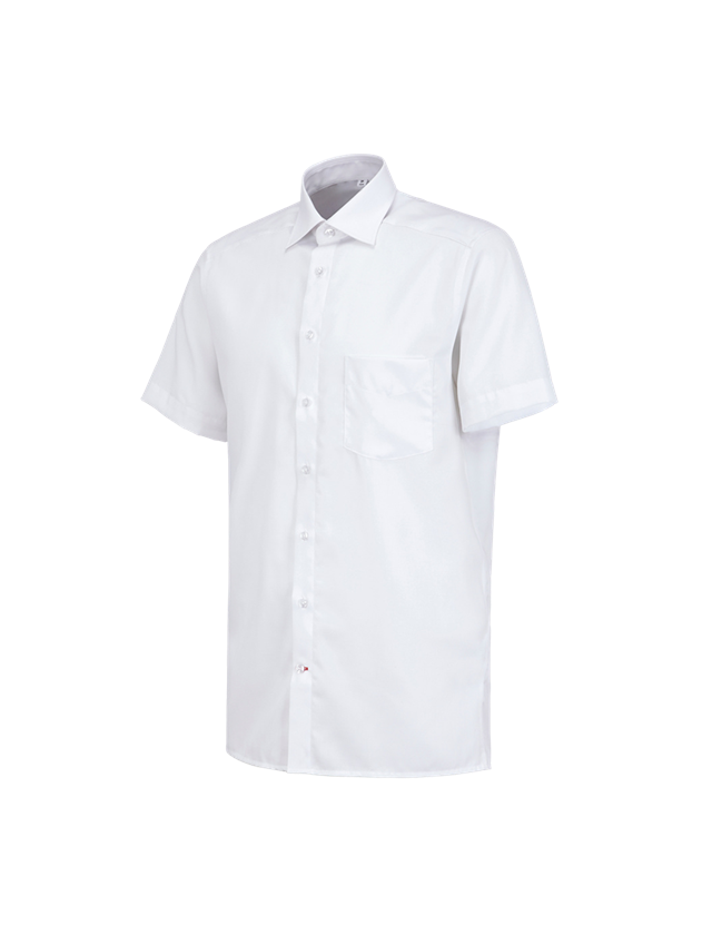 Maglie | Pullover | Camicie: Camicia Business e.s.comfort, a manica corta + bianco