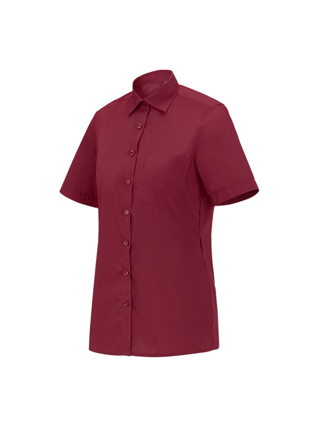 Maglie | Pullover | Bluse: e.s. blusa da servizio, a manica corta + rubino
