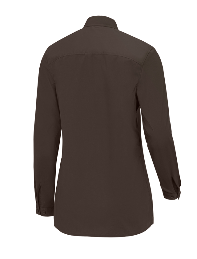 Maglie | Pullover | Bluse: e.s. blusa da servizio, a manica lunga + castagna 1
