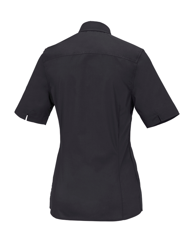 Maglie | Pullover | Bluse: Blusa Business e.s.comfort, a manica corta + nero 1