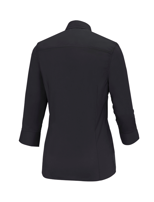 Maglie | Pullover | Bluse: Blusa Business e.s.comfort, manica a 3/4 + nero 1