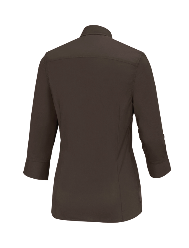 Maglie | Pullover | Bluse: Blusa Business e.s.comfort, manica a 3/4 + castagna 1