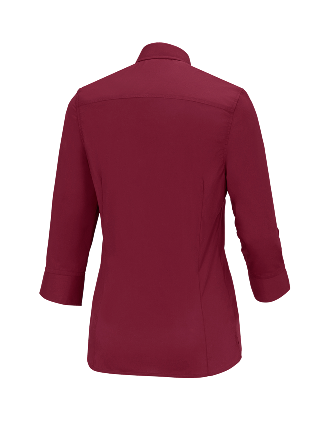 Maglie | Pullover | Bluse: Blusa Business e.s.comfort, manica a 3/4 + rubino 1