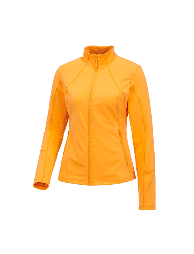 Maglie | Pullover | Bluse: e.s. giacca funzionale solid, donna + arancio chiaro