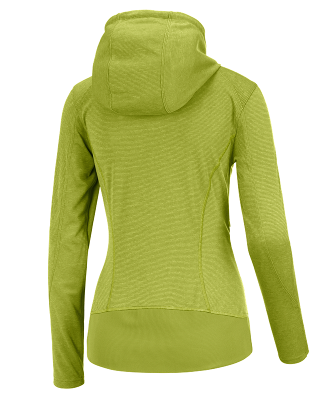 Maglie | Pullover | Bluse: e.s. giacca funzionale con cappuccio stripe, donna + verde maggio 1