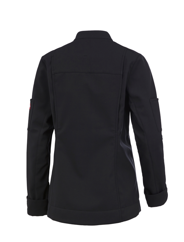 Shirts & Co.: Softshell Jacke e.s.fusion, Damen + schwarz 1