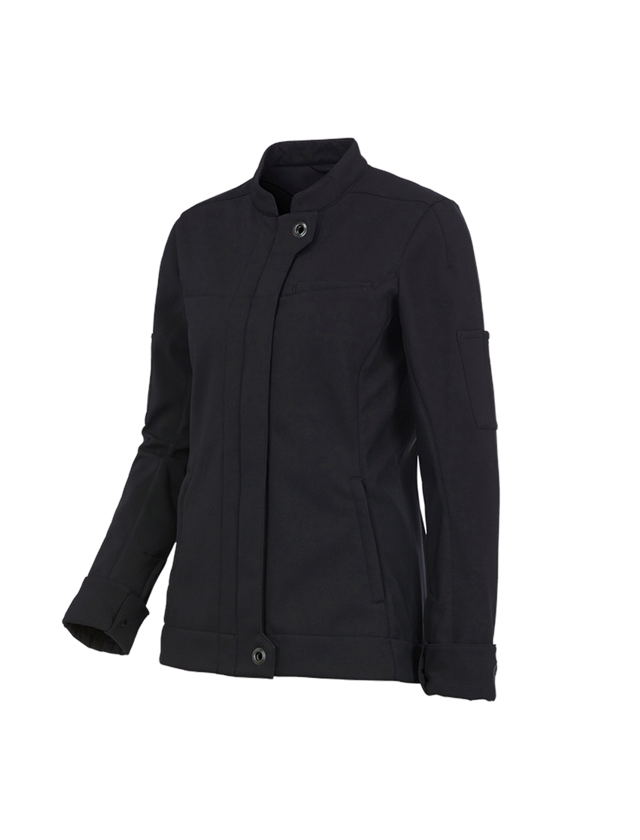 Shirts & Co.: Softshell Jacke e.s.fusion, Damen + schwarz