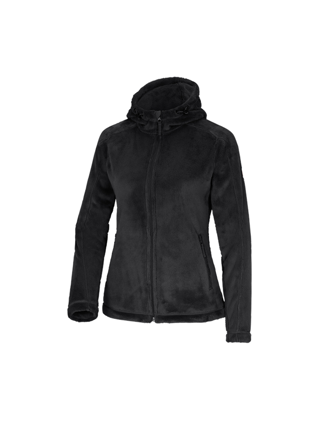 Installatori / Idraulici: e.s. giacca con zip Highloft, donna + nero