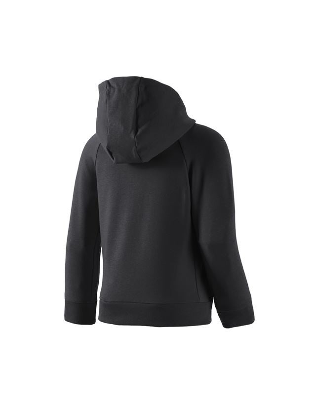 Maglie | Pullover | T-Shirt: e.s. felpa aperta c.cappuc. cotton stretch,bambino + nero 1