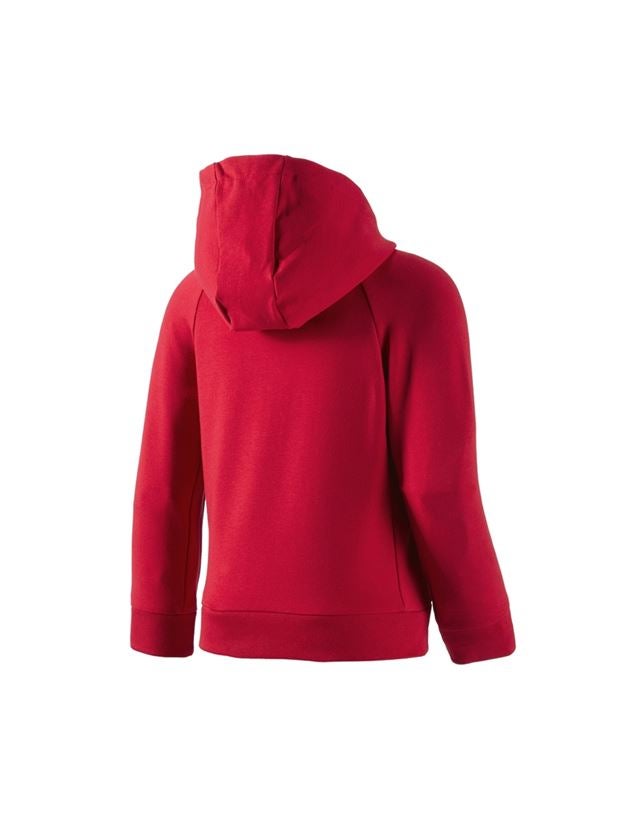 Maglie | Pullover | T-Shirt: e.s. felpa aperta c.cappuc. cotton stretch,bambino + rosso fuoco 1
