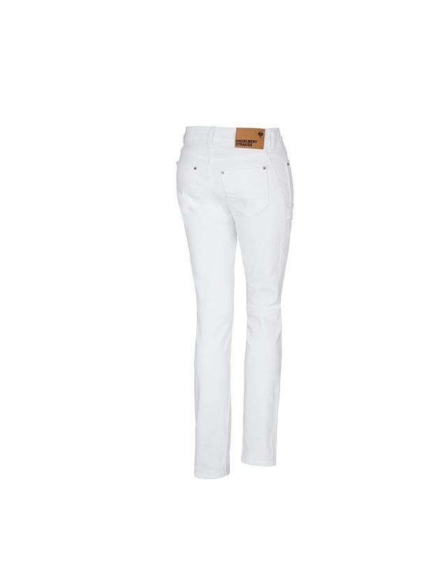Pantaloni da lavoro: e.s. 7-Pocket-Jeans, donna + bianco 4