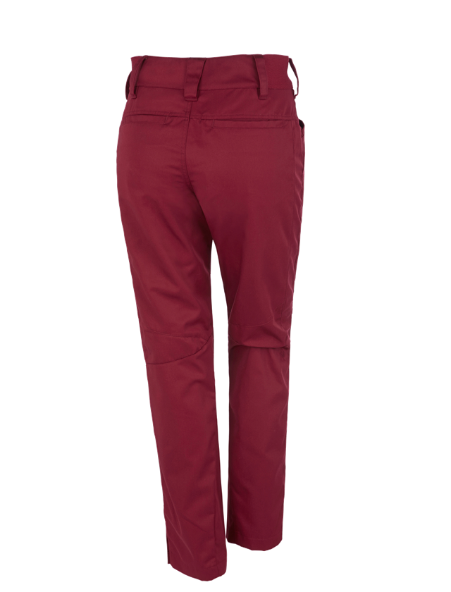 Pantaloni da lavoro: e.s. pantaloni da lavoro base, donna + rubino 1