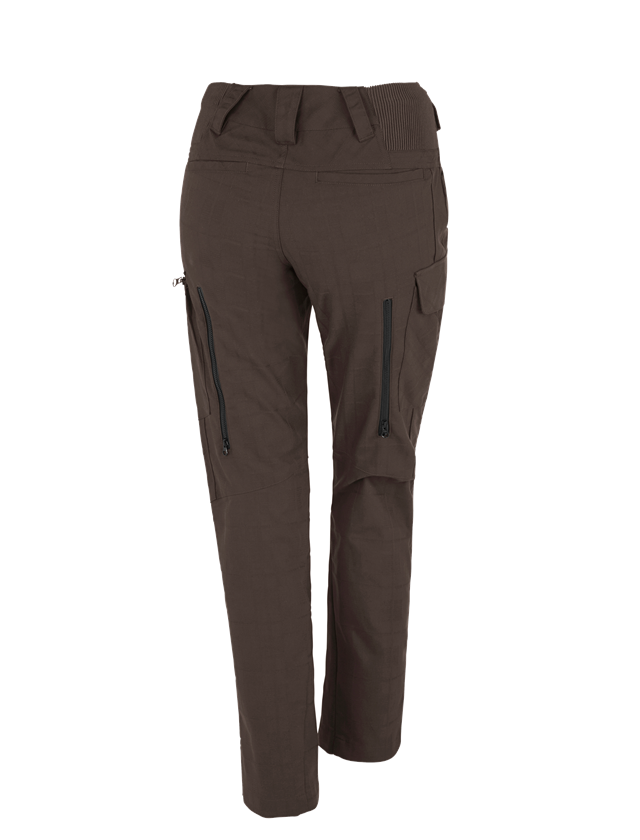 Temi: e.s. pantaloni da lavoro pocket, donna + castagna 1