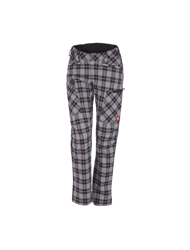 Pantaloni da lavoro: e.s. pantaloni da lavoro pocket, donna + nero/bianco/rosso