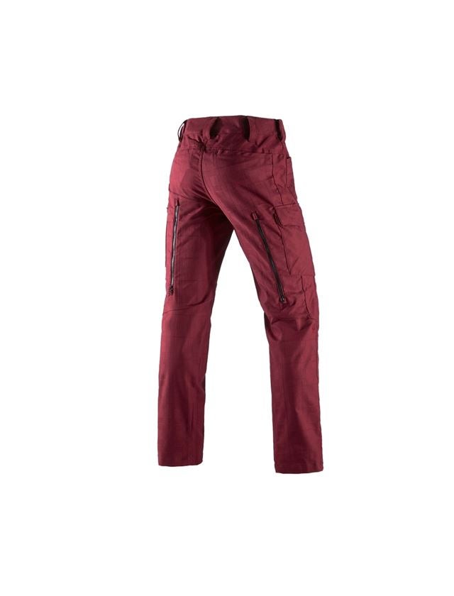 Pantaloni: e.s. pantaloni da lavoro pocket, uomo + rubino 1
