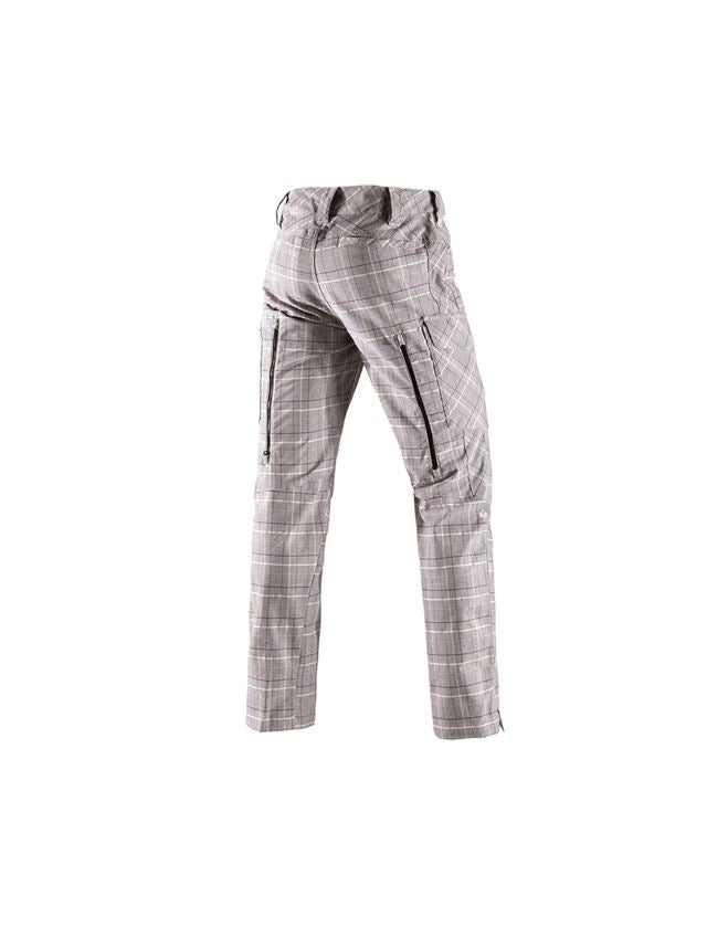 Pantaloni: e.s. pantaloni da lavoro pocket, uomo + castagna/bianco 1