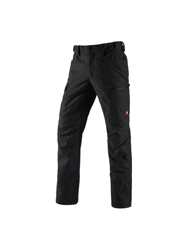 Pantaloni: e.s. pantaloni da lavoro pocket, uomo + nero