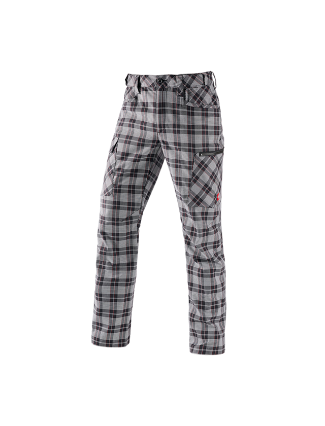 Pantaloni: e.s. pantaloni da lavoro pocket, uomo + nero/bianco/rosso