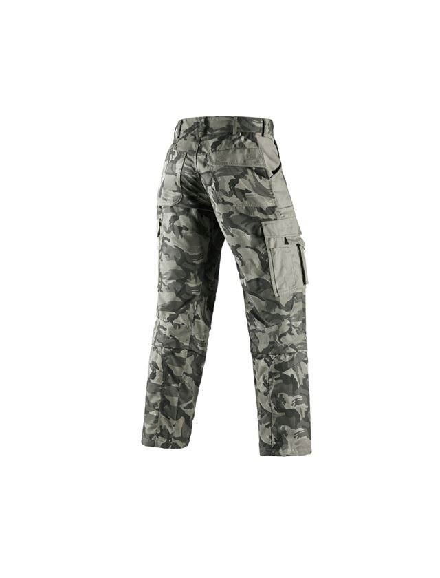 Giardinaggio / Forestale / Agricoltura: Pantaloni zip-off e.s. camouflage + camouflage grigio pietra 3