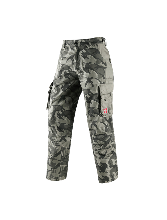 Giardinaggio / Forestale / Agricoltura: Pantaloni zip-off e.s. camouflage + camouflage grigio pietra 2