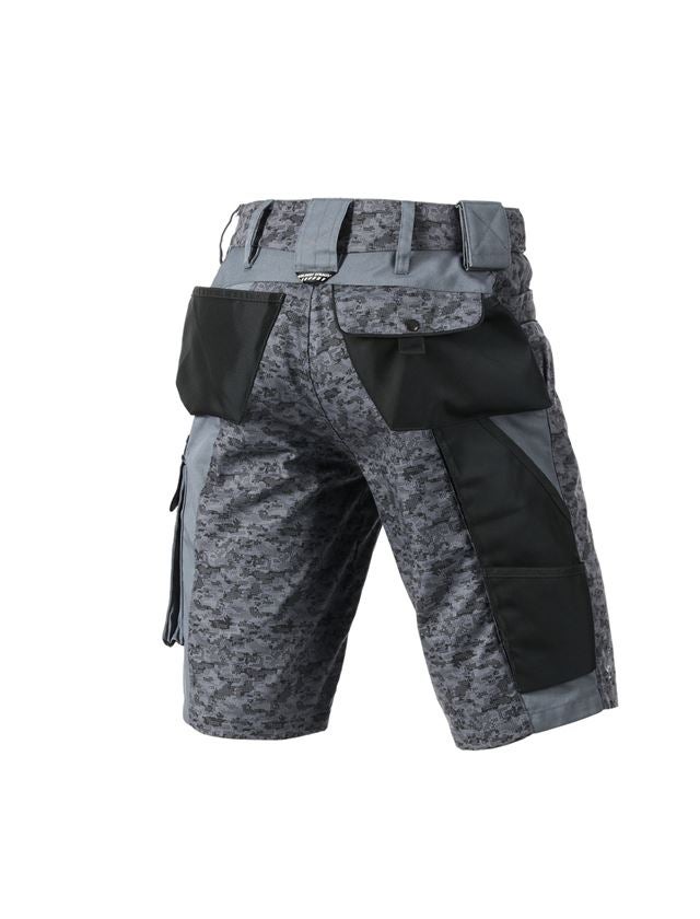 Pantaloni: e.s. shorts Pixel + grigio/grafite/limetta 3