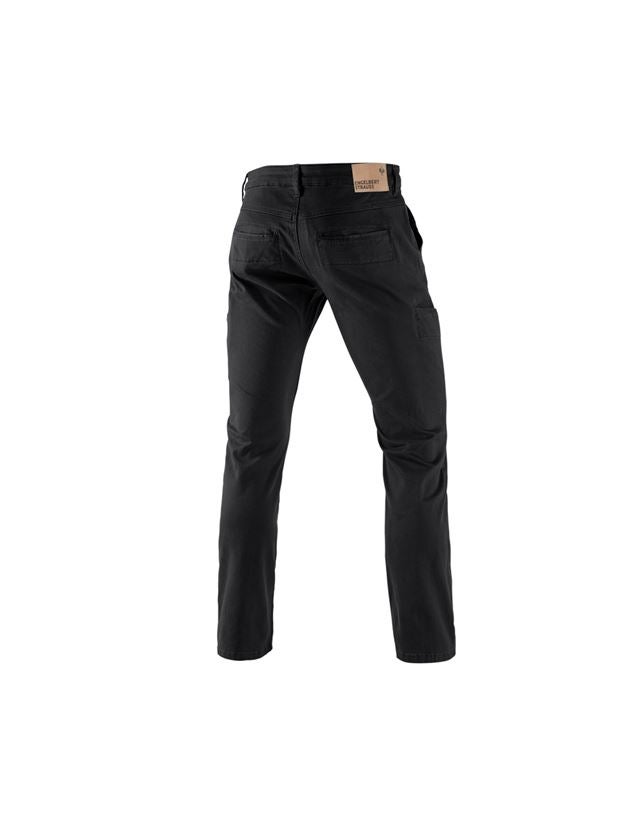 Pantaloni: e.s. pantaloni da lavoro chino, uomo + nero 1