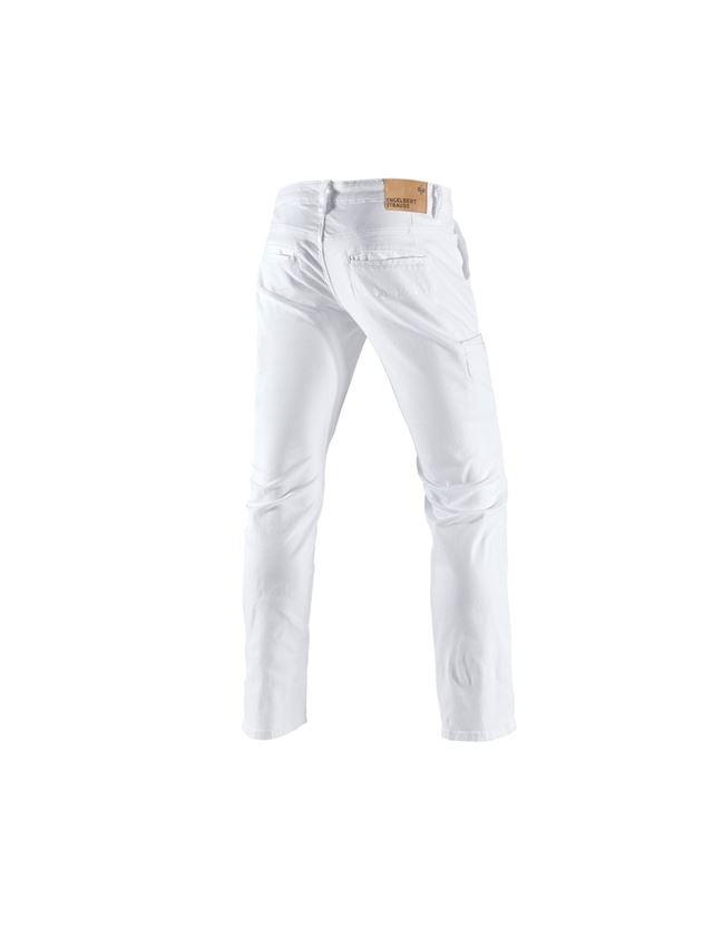 Pantaloni: e.s. pantaloni da lavoro chino, uomo + bianco 1