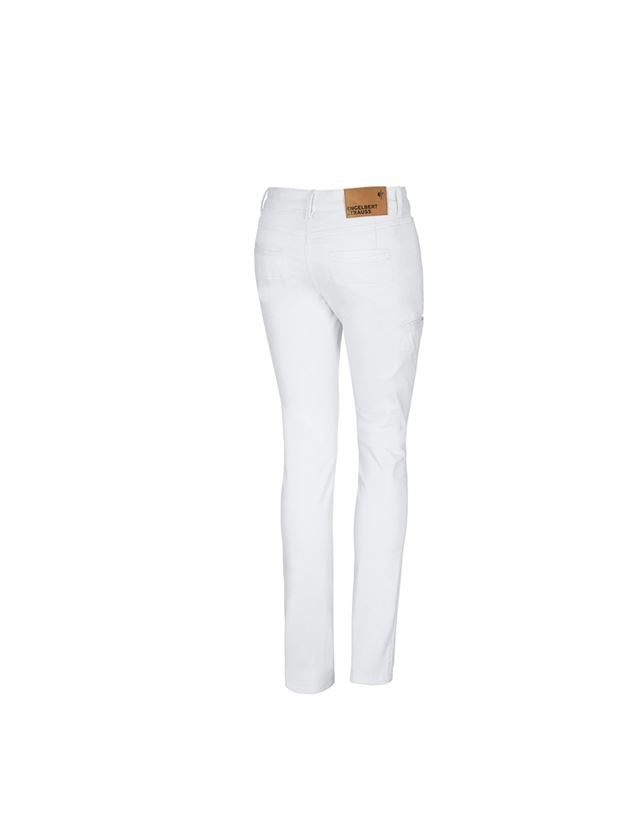 Pantaloni da lavoro: e.s. pantaloni da lavoro chino, donna + bianco 1