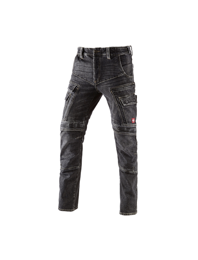 Pantaloni: e.s. Cargo Worker-Jeans POWERdenim + blackwashed 2