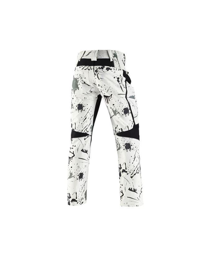 Pantaloni: e.s. pantaloni cargo stretch Painter + bianco/nero 3