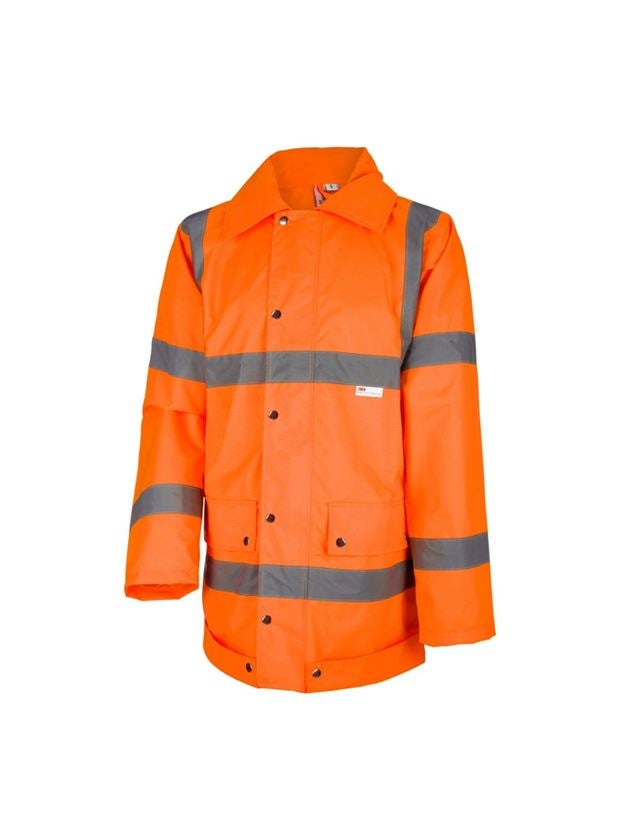 Temi: STONEKIT giacca antipioggia segnaletica + arancio fluo