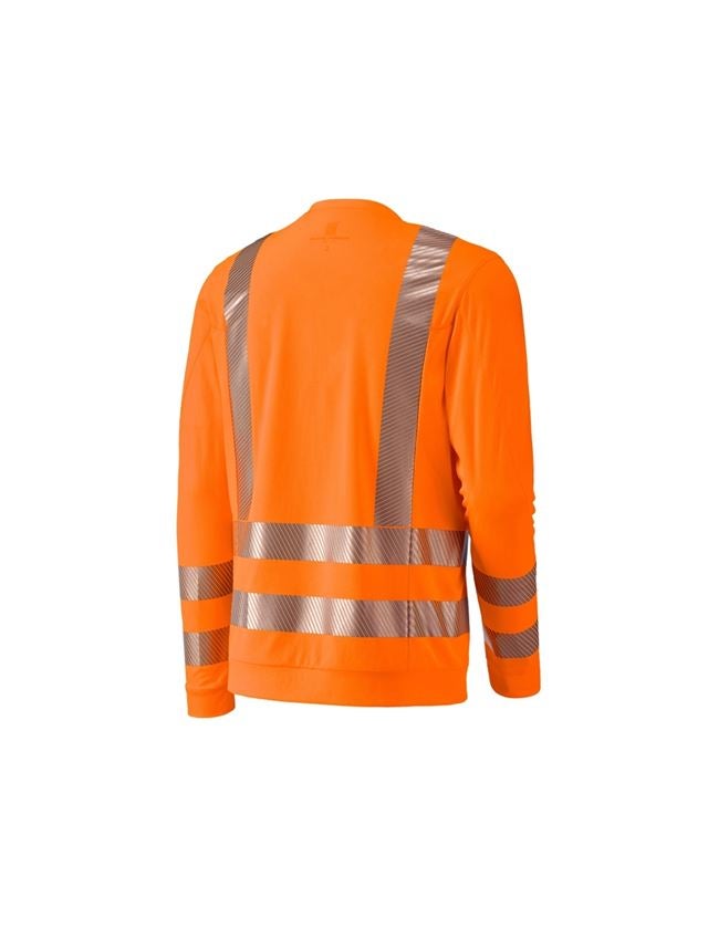 Maglie | Pullover | Camicie: e.s. longsleeve funzionale segnaletica + arancio fluo 1